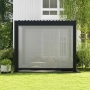 Roleta przeciwsłoneczna opuszczana 4M - Pergola tarasowa MIRADOR Classic i Premium 111 - Antracyt